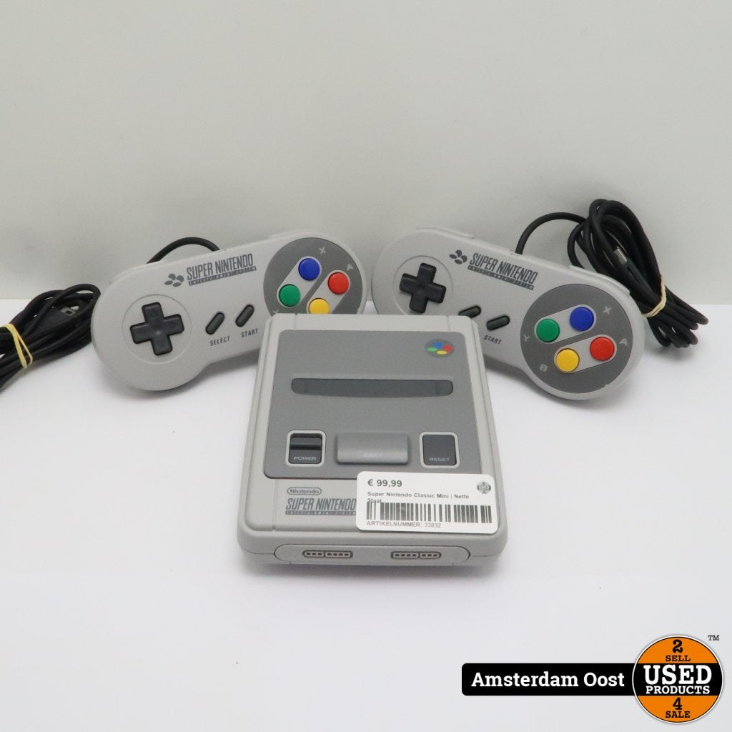 Super Nintendo Classic Mini | Nette Staat, Nintendo, Gebruikt, Support@nintendo.com, 11-1 Hokotate-cho, Kamitoba, Minami-ku
Kyoto 601-8501
Japan