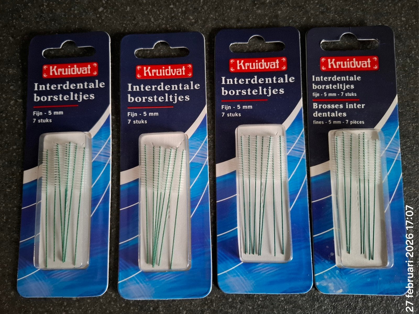 INTERDENTALE BORSTELTJES - FIJN 5 MM.️✅️, Ophalen of Verzenden, Nieuw, Overige typen