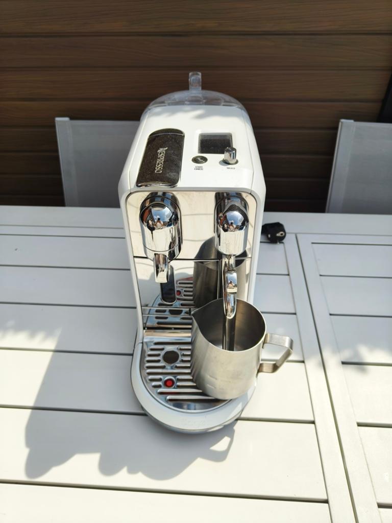 Nespresso Sage Creatista Plus Koffiemachine - Wit, Witgoed en Apparatuur, Koffiezetapparaten, Ophalen, Koffiepads en cups, Koffiemachine