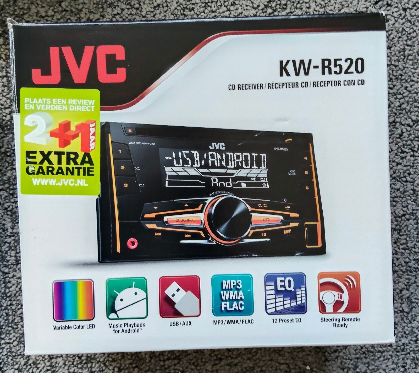 JVC KW-R520 CD autoradio, Ophalen, Zo goed als nieuw
