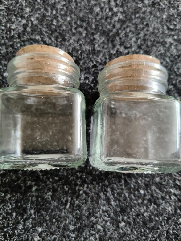 Avec glazen potjes voor knutselen, Ophalen of Verzenden, Nieuw
