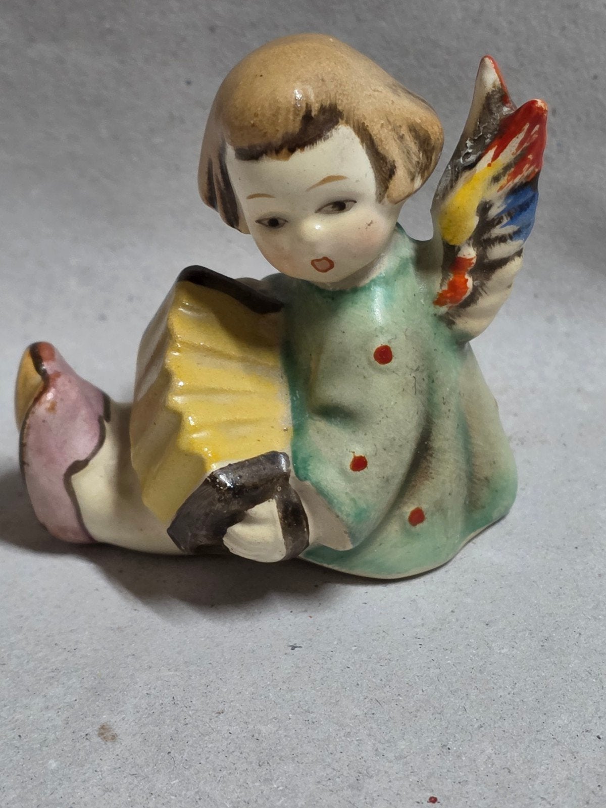 Vintage Hummel stijl engel met accordeon beeldje, Antiek en Kunst, Ophalen of Verzenden