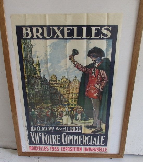 2 art deco affiches 1931 1933 Foire de bruxelles belleman, Ophalen