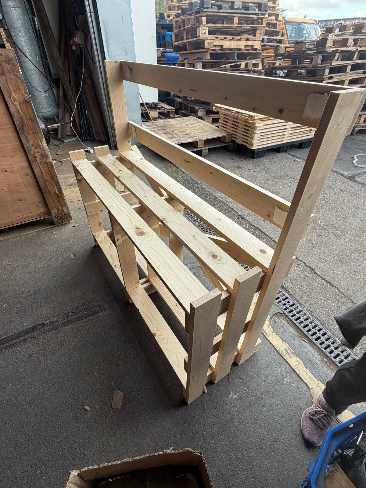 Houten Pallet Display Rek - Nieuwstaat, Ophalen of Verzenden