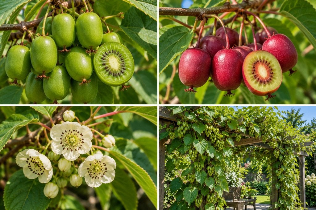 20 KIWIBESSEN in soorten € 195,00, Volle zon, Vaste plant, Ophalen of Verzenden, Zomer