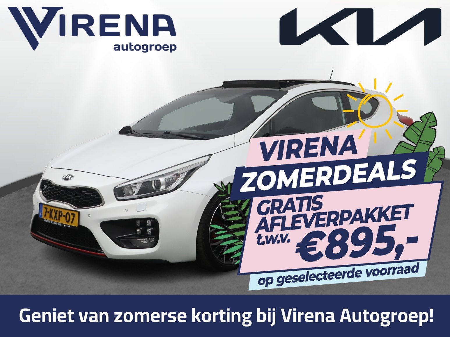 Kia pro_cee'd 1.6 GT First Edition - 204 PK - Schuif-/kantel, Voorwielaandrijving, Euro 5, Gebruikt, 4 cilinders