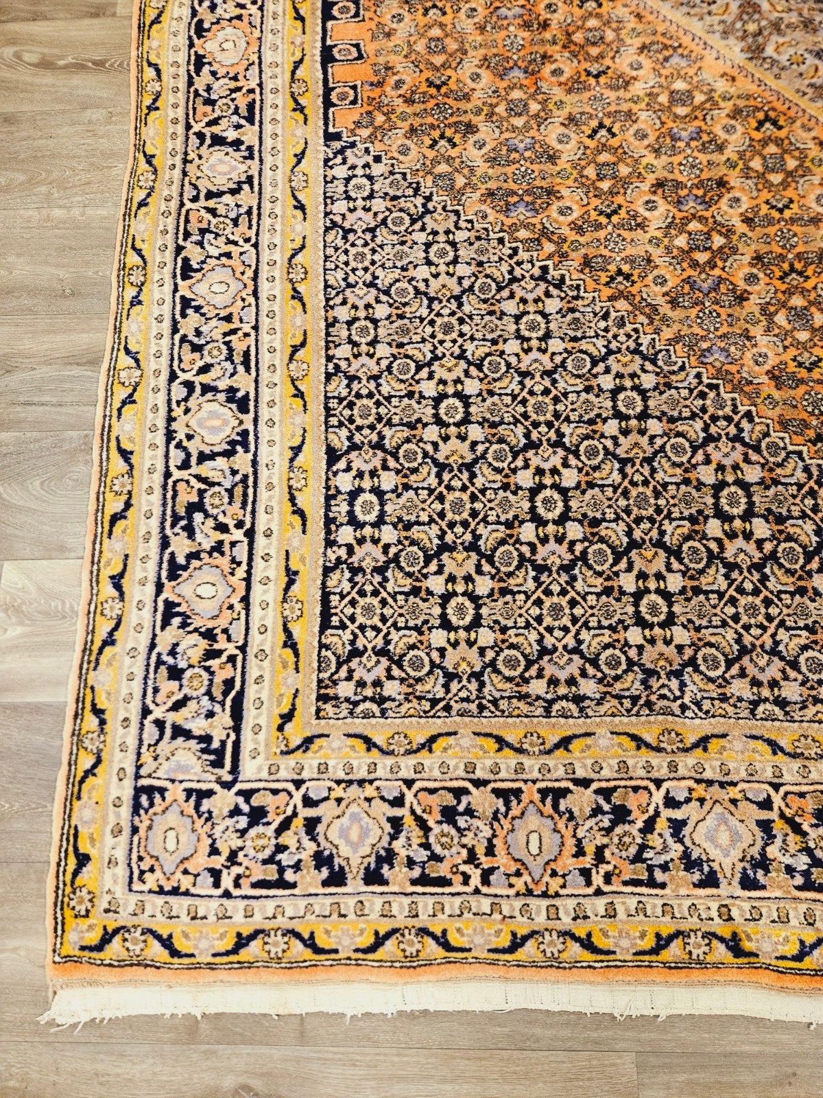 Perzisch Handgeknoopt Bidjar Tapijt. prachtige kleuren, Perzisch, 200 cm of meer, Ophalen of Verzenden, Zo goed als nieuw