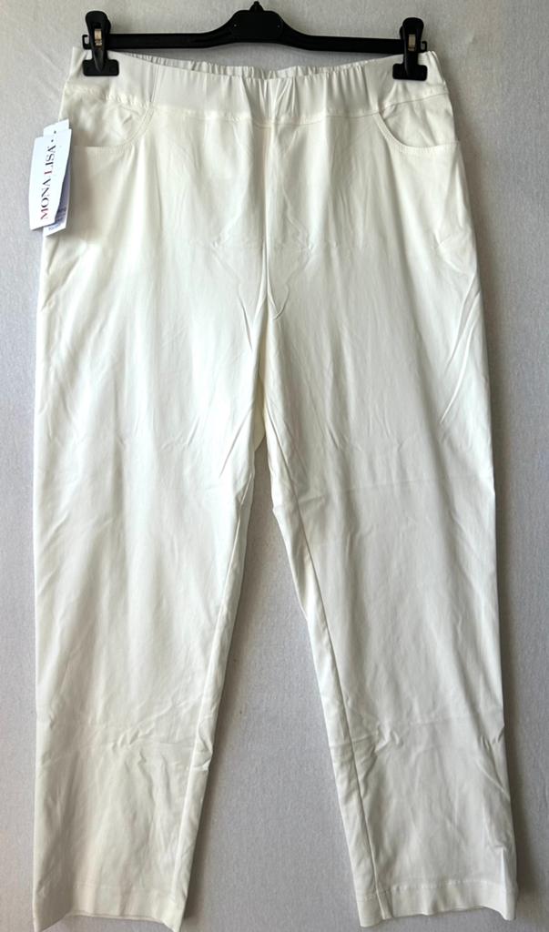 Mona Lisa prachtige stretch broek 44, Kleding | Dames, Ophalen of Verzenden, Zo goed als nieuw, Wit, Broek of Spijkerbroek