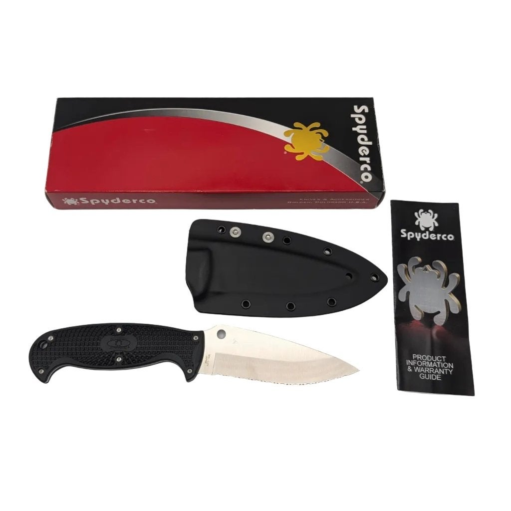 Spyderco Jumpmaster 2 H-1 Serrated – Grade A, Ophalen of Verzenden, Zo goed als nieuw