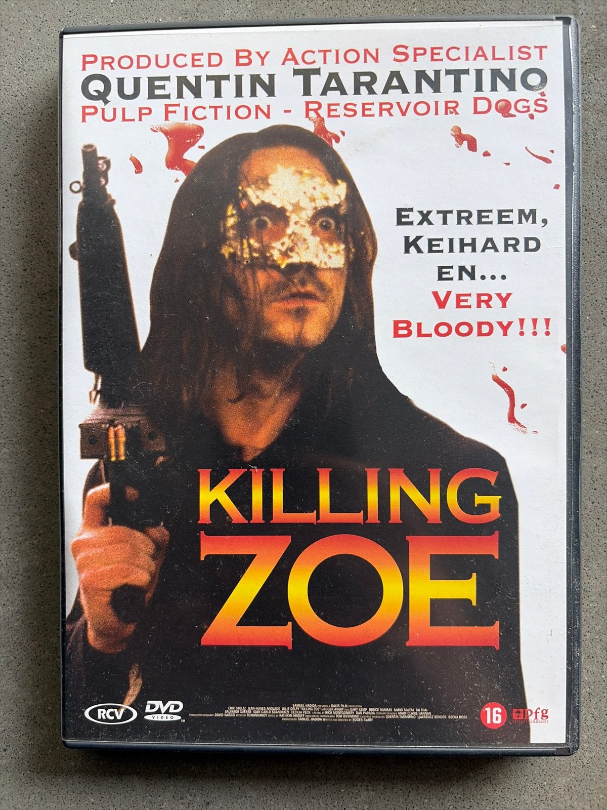 Killing Zoe DVD - Actiethriller van Quentin Tarantino, Engels, Vanaf 16 jaar, Nederlands, Ophalen of Verzenden