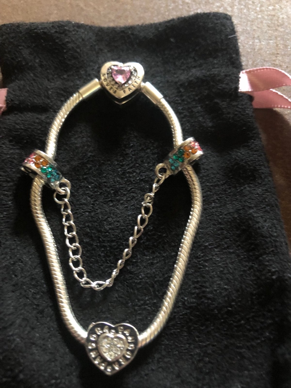 Bedelarmband met bedels, maat 21, Overige materialen, Gebruikt, Ophalen of Verzenden, Met bedels of kralen