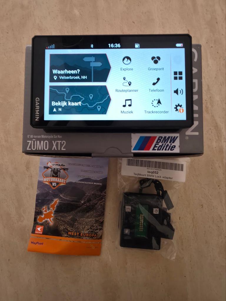 Garmin Zumo XT2 met BMW adapter en Onroute Motorkaart, Motoren, Accessoires | Navigatiesystemen, Ophalen, Zo goed als nieuw