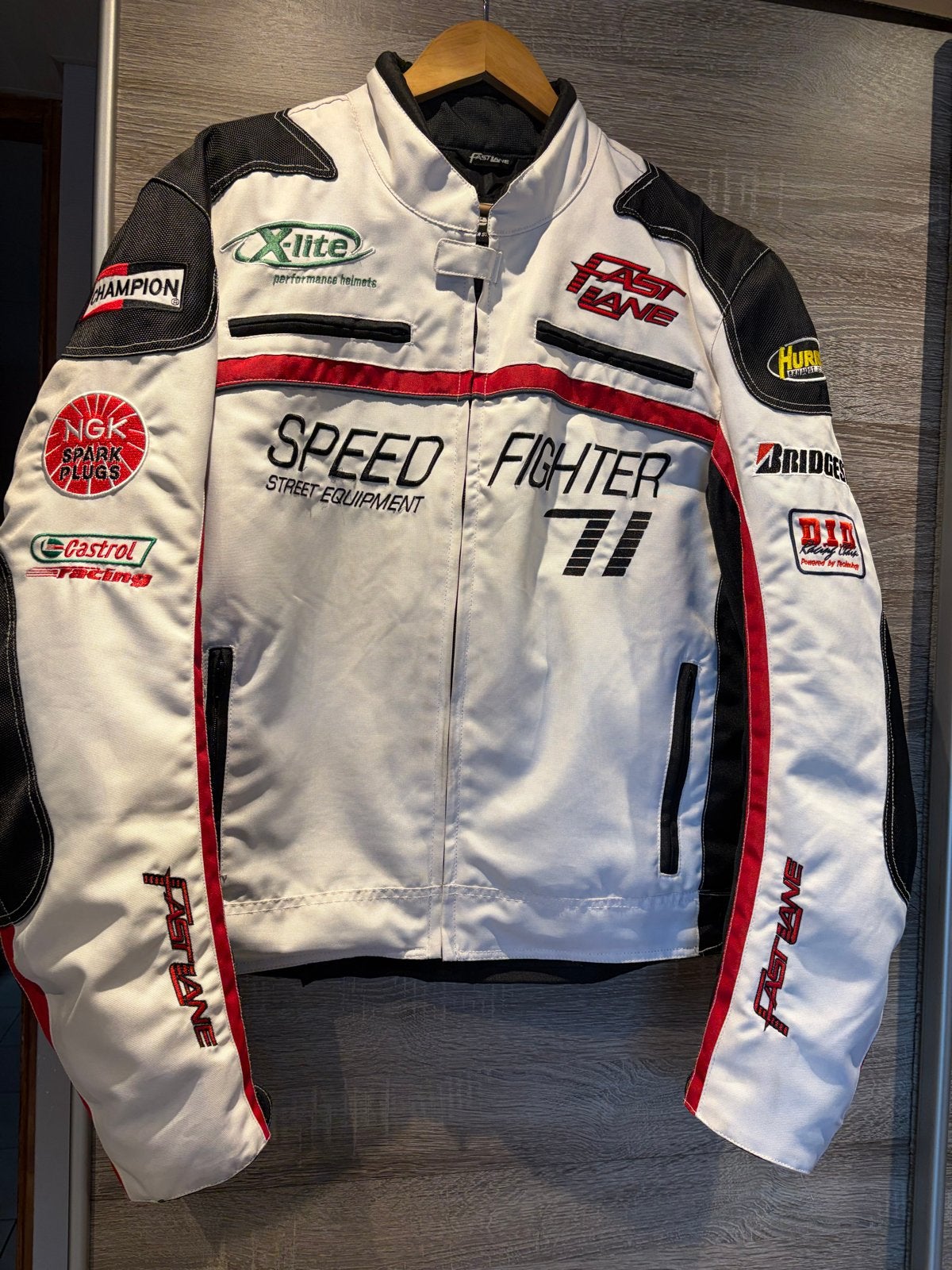 Fast Lane Speed Fighter Textiel Motorjas XXL -Amper gedragen, Motoren, Kleding | Motorkleding, Ophalen, Tweedehands, Jas | textiel