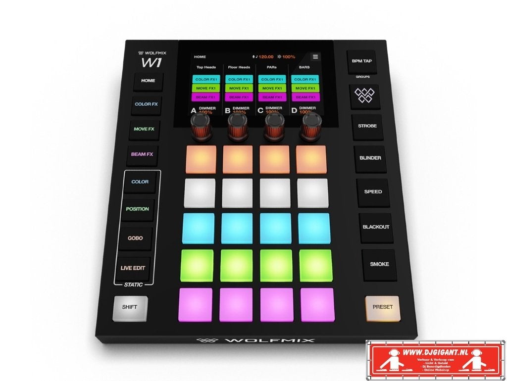 WolfMix W1 MK3, Muziek en Instrumenten, Licht en Laser, Nieuw, Licht, Geluidgestuurd, Kleur, Stroboscoopeffect, Ophalen of Verzenden