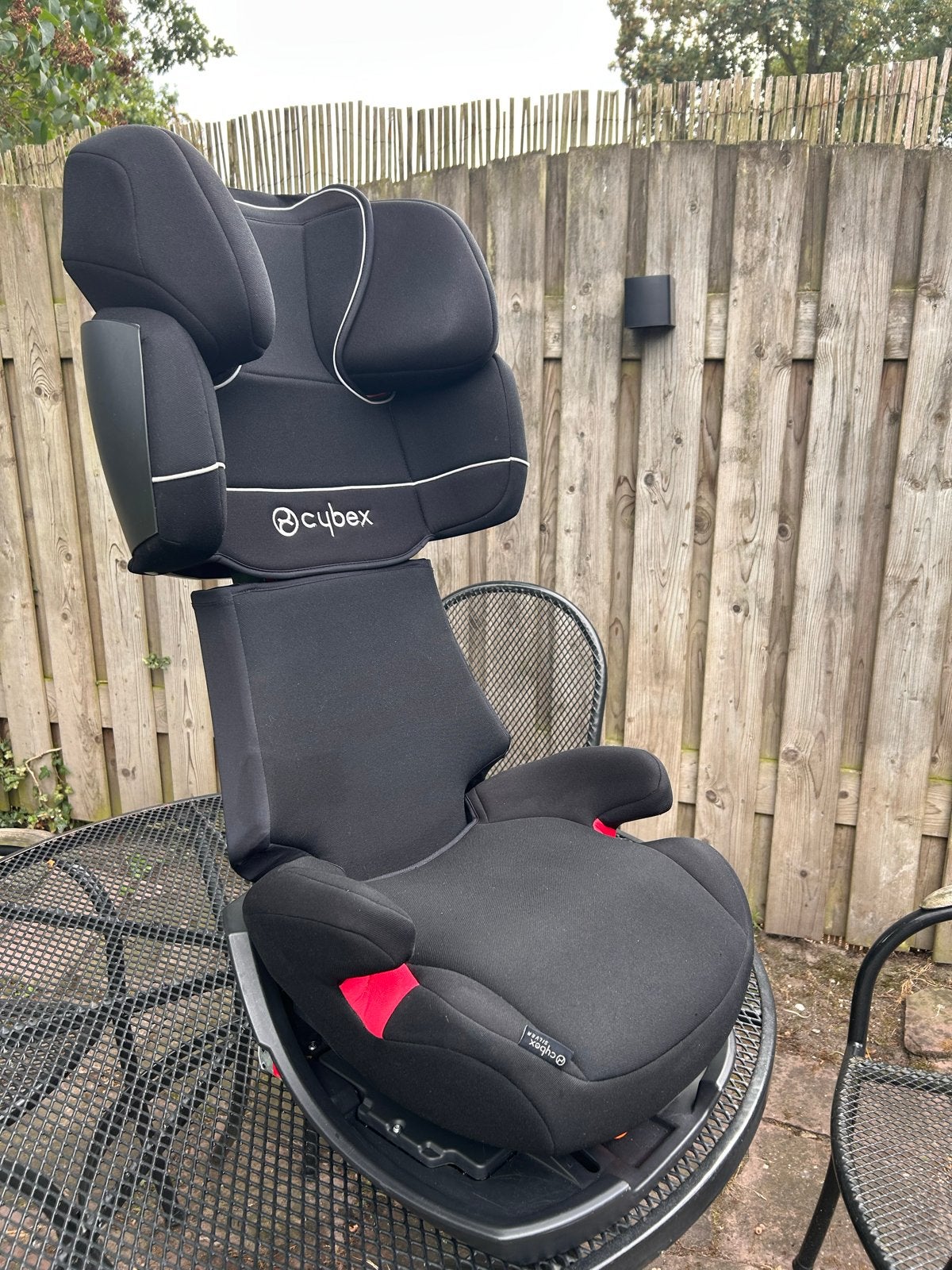 Cybex Pallas-fix pure black autostoel - in goede staat., Autogordel of Isofix, Gebruikt, Verstelbare rugleuning, 9 t/m 36 kg