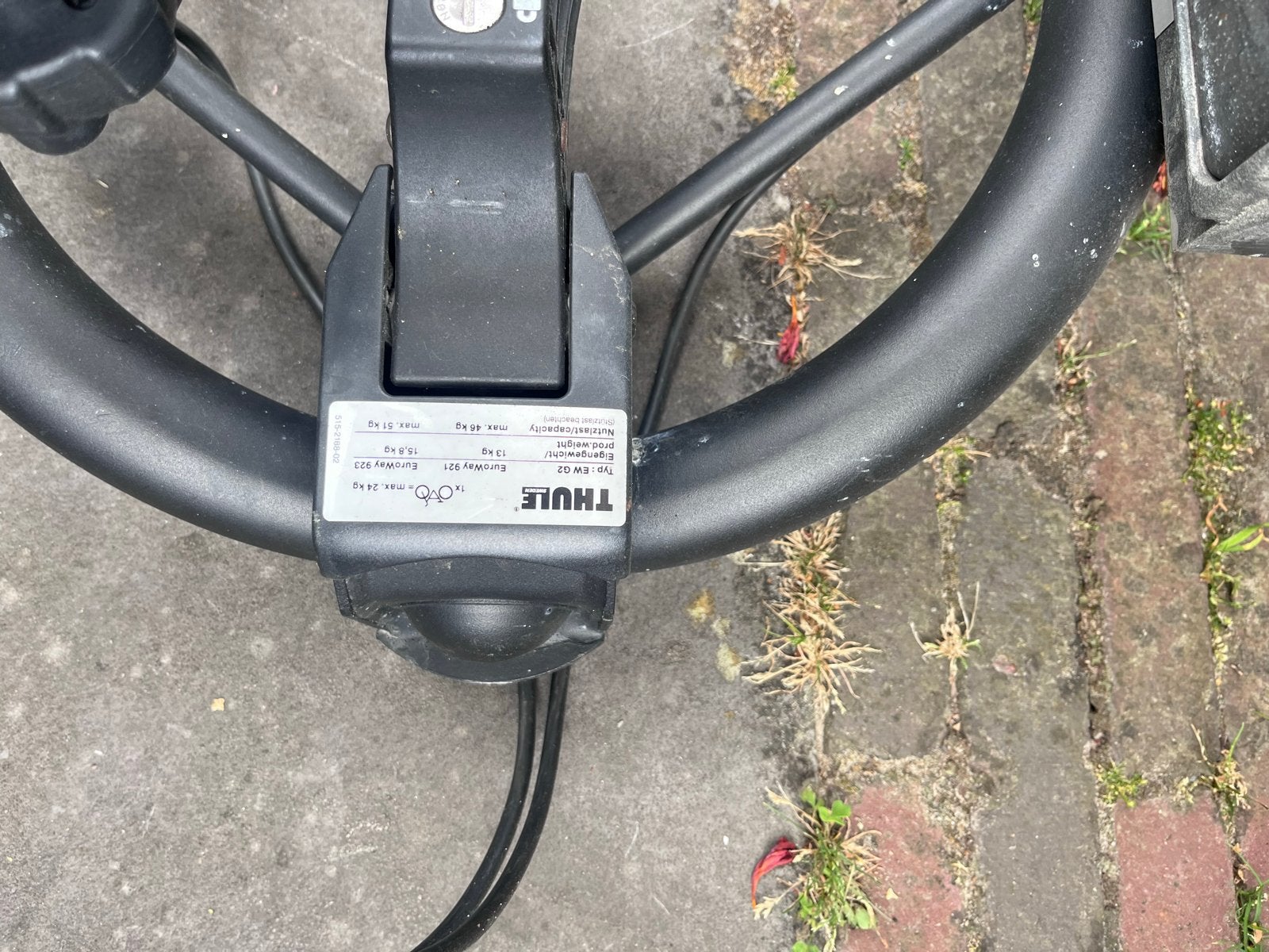 Thule EuroWay G2 922 Trekhaakdrager voor 3 fietsen, Auto diversen, Fietsendragers, Ophalen, 3 fietsen of meer, Gebruikt, Trekhaakdrager