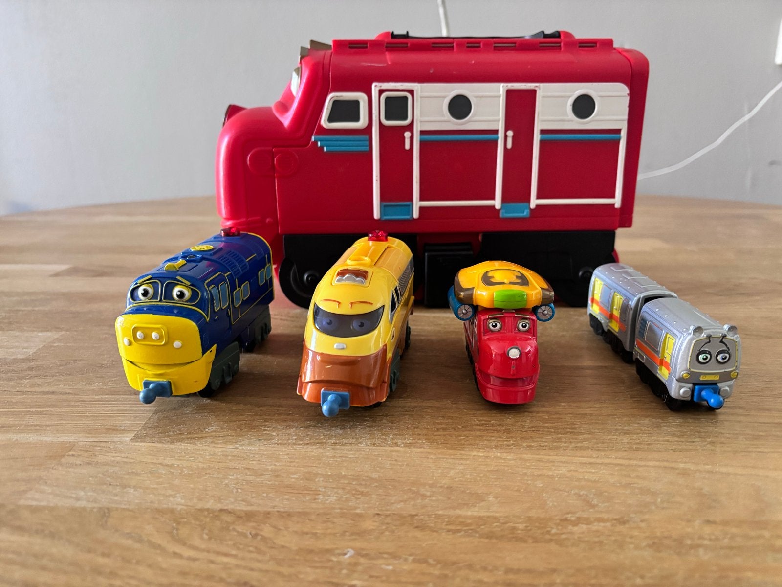 Chuggington treinen set met opbergkoffer, Ophalen of Verzenden, Gebruikt