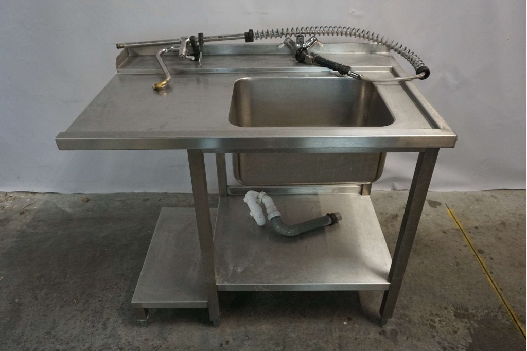 RVS aanvoertafel werktafel spoeltafel tafel, Zakelijke goederen, Gebruikt, RVS Meubilair, Niet ingevuld, Niet ingevuld