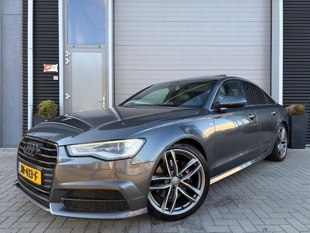 Audi A6 3.0 TDI 218pk S Tronic 2016 Grijs, Auto's, Audi, 197 €/maand, 2000 kg, 23 km/l, Origineel Nederlands