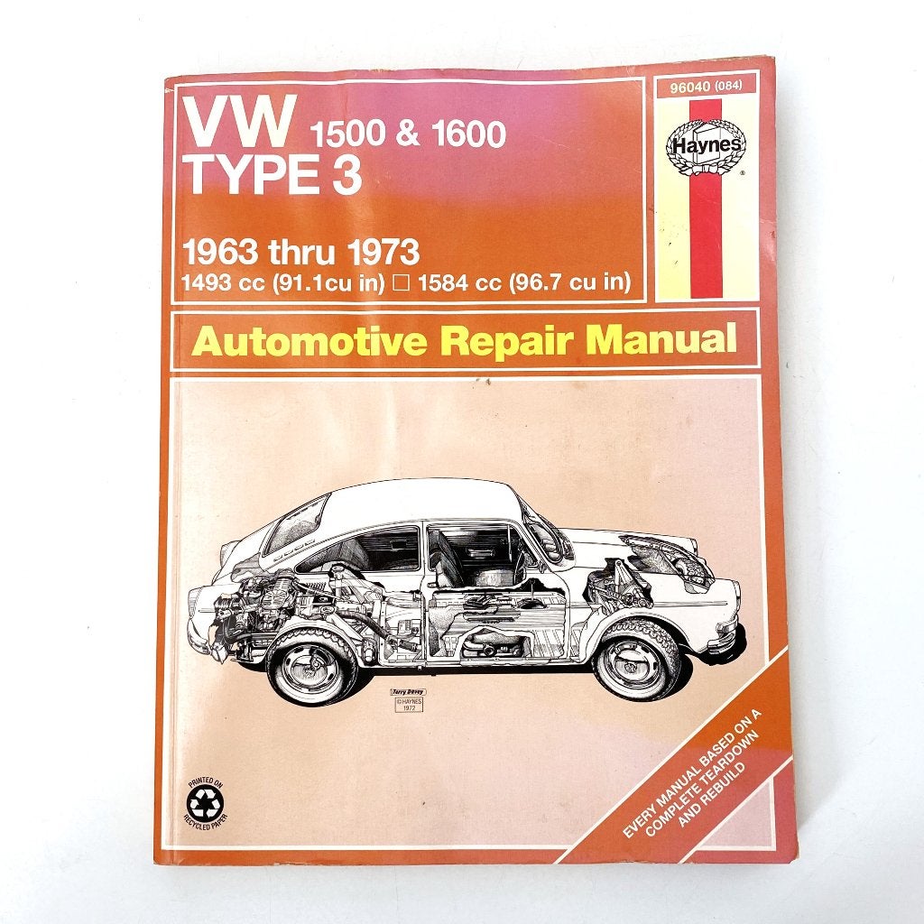 Automotive repair manual for Volkswagen 1500 & 1600 type 3, Verzenden, Gelezen, Volkswagen