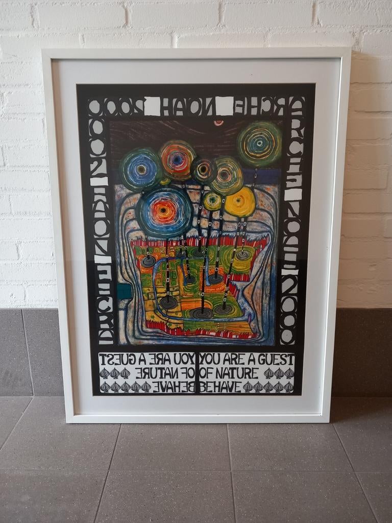 Hundertwasser Arche noah you are a guestnature behave (775), Antiek en Kunst, Ophalen