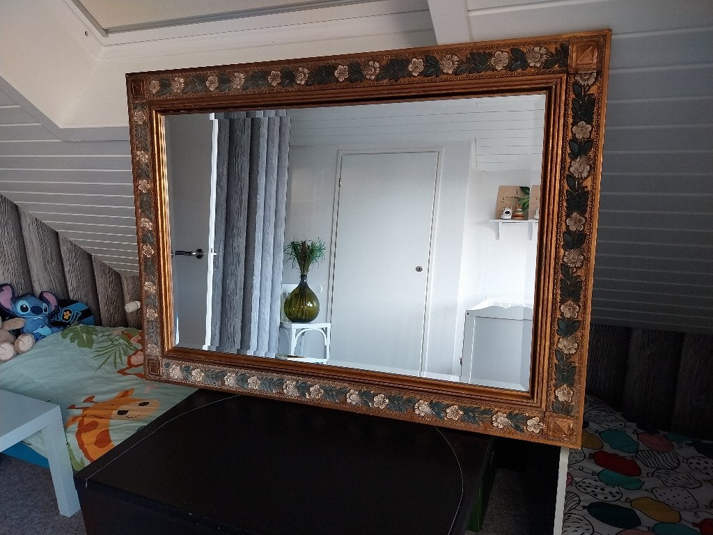 vintage spiegel, Huis en Inrichting, Ophalen, 100 tot 150 cm, Zo goed als nieuw, 75 tot 100 cm