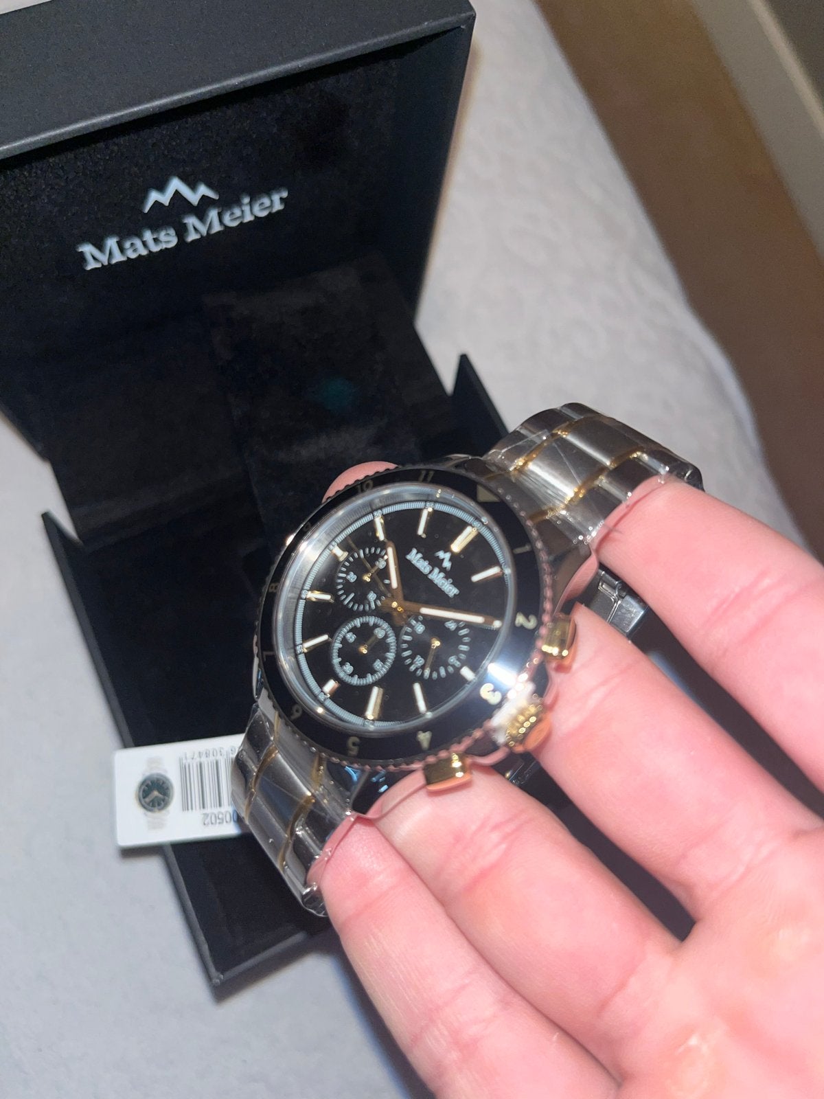 Mats Meier Horloge - Stijlvol en Tijdloos Design, Staal, Polshorloge, Zo goed als nieuw, Ophalen