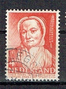 Nederland 1941 nr. 394 Aagje Deken Schrijfster HILLEGOM, Verzenden, Gestempeld, Overige thema's