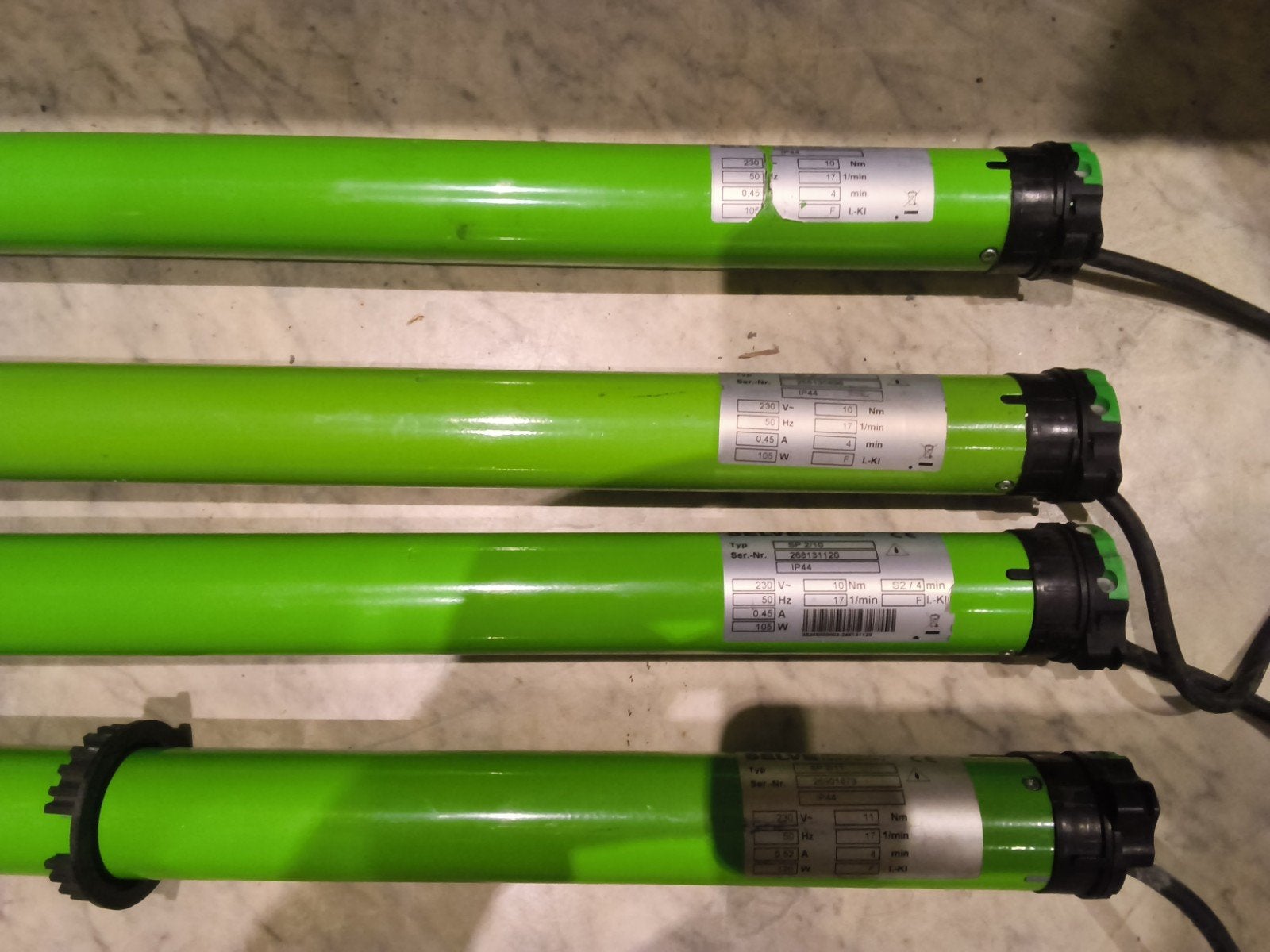 4 stuks buismotor merk selve, Ophalen, Wit, Minder dan 100 cm, Minder dan 100 cm