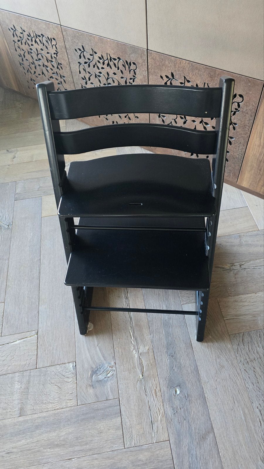zwarte TrippTrapp stoel (originele kleur), Ophalen, Zo goed als nieuw, Meegroeistoel