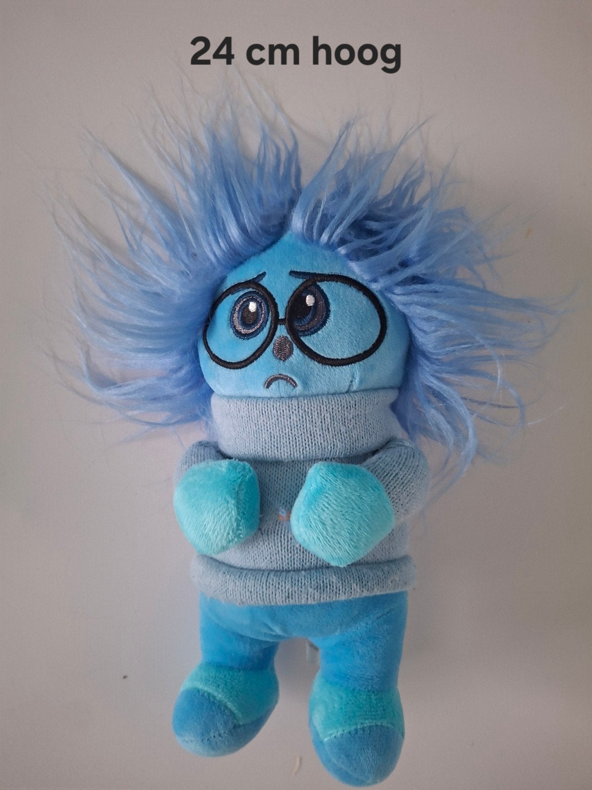 Verdriet Knuffel - Inside Out - 24 cm hoog, Disney, Disney, Overige typen, Blauw