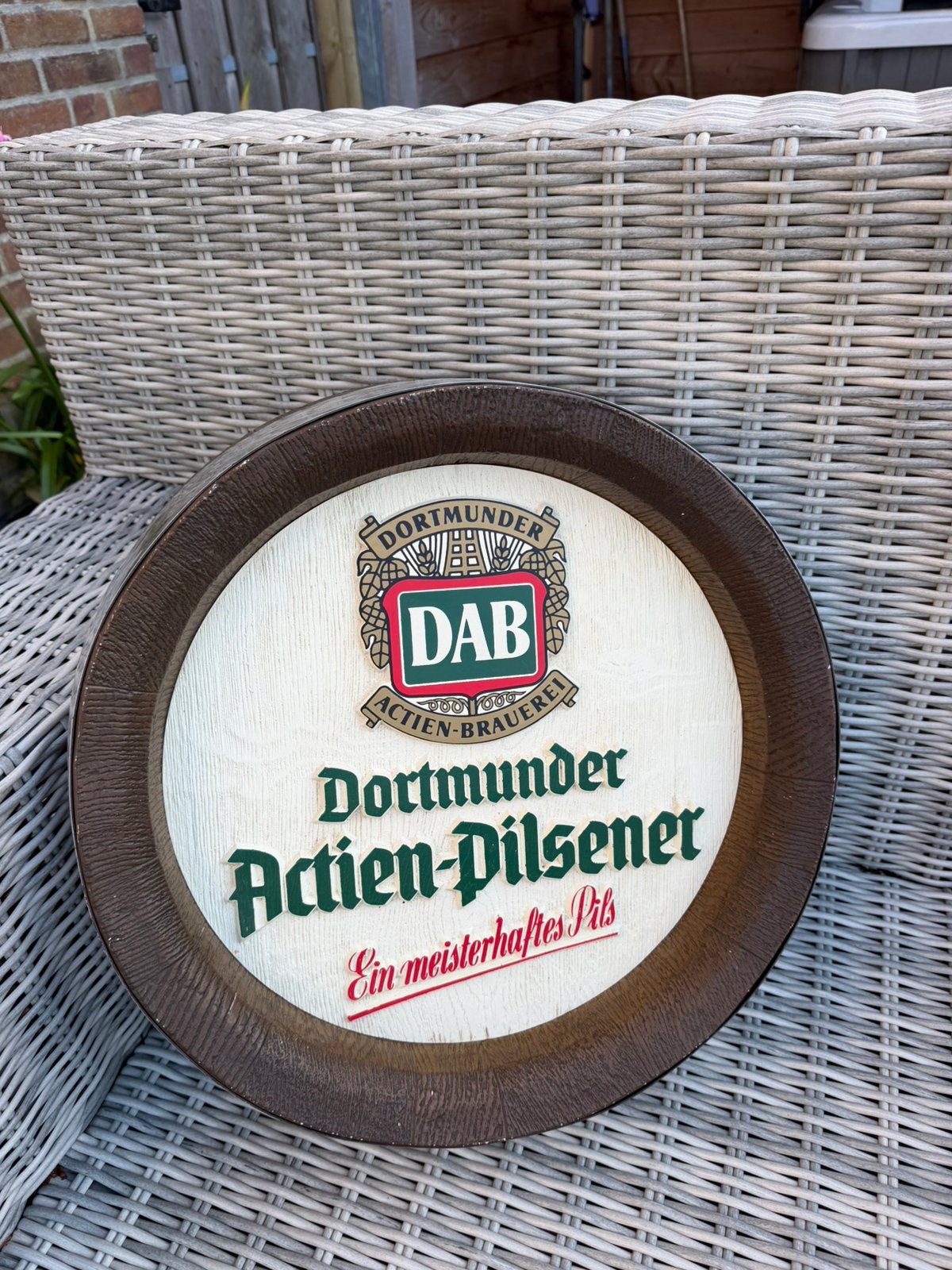 Dab bier vat kop 20€, Ophalen of Verzenden, Zo goed als nieuw, Reclamebord, Plaat of Schild, Overige merken