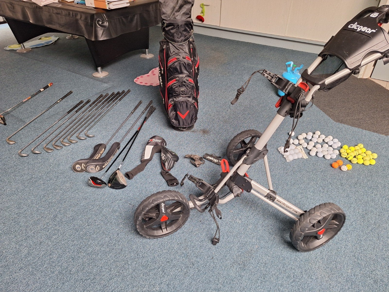 Complete Linkshandige Golfset Callaway / Clicgear Golftroll, Ophalen, Gebruikt, Set, Callaway