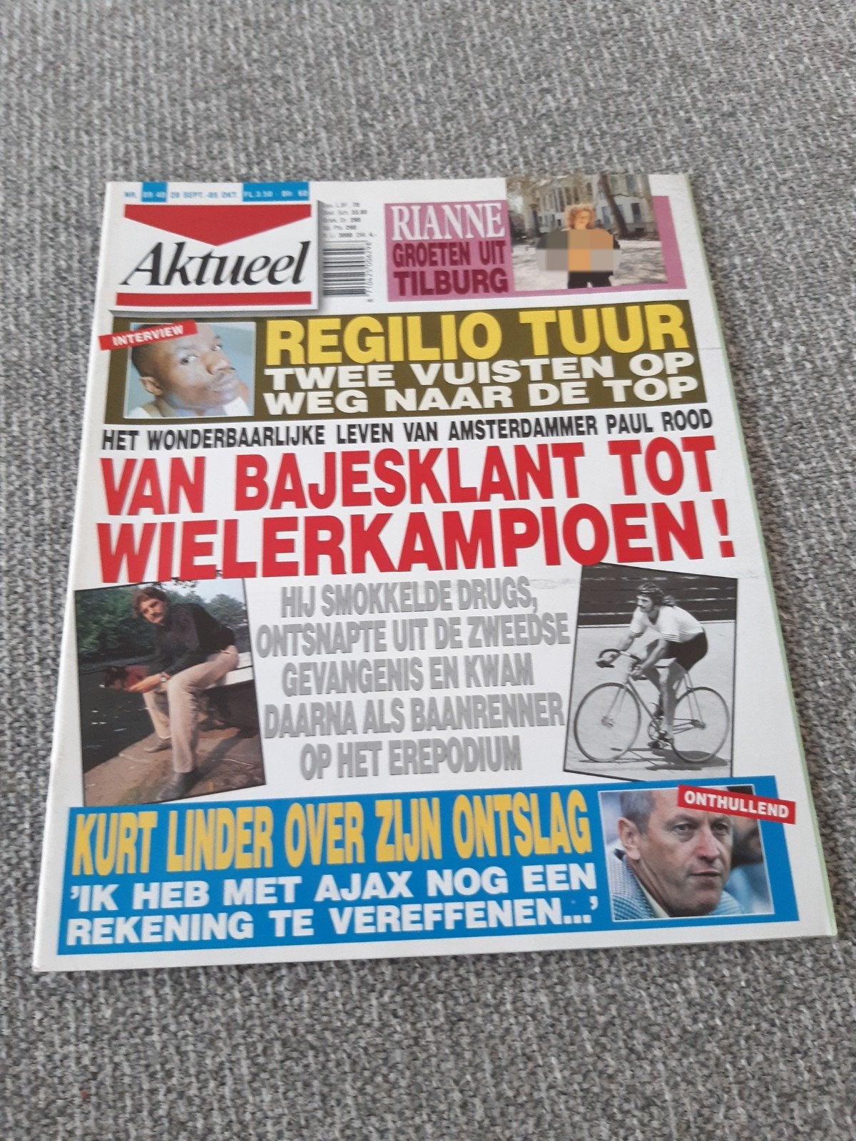 40.Aktueel 1989. Regilio Tuur. Kurt Linder. Sorin Hersko. De, Verzamelen, Ophalen of Verzenden, 1980 tot heden, Tijdschrift