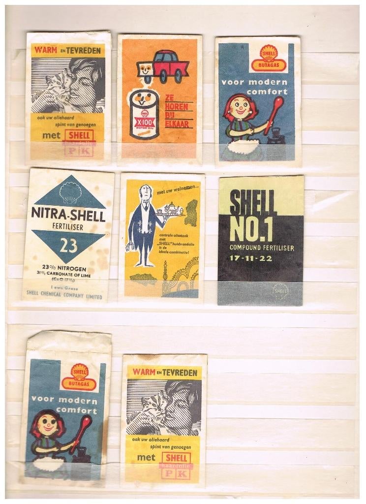 SHELL OUDE RECLAME, Verzamelen, Verzenden, Gebruikt, Verpakking