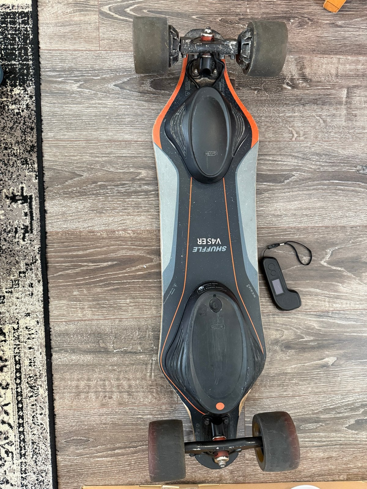 Meepo Shuffle V4S ER (Extended Range) + Bundle of New Parts, Ophalen, Zo goed als nieuw, Skateboard, Longboard