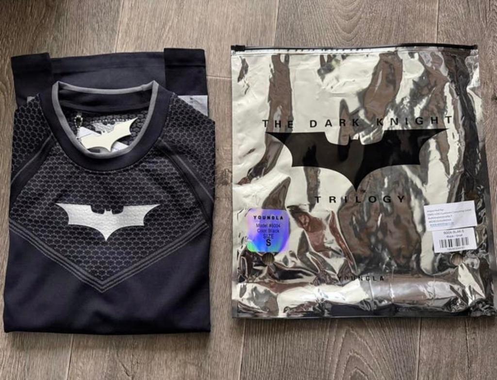 YoungLA Batman Compression Shirt NIEUW, Kleding | Heren, Sportkleding, Fitness, Zwart, Nieuw, Ophalen of Verzenden