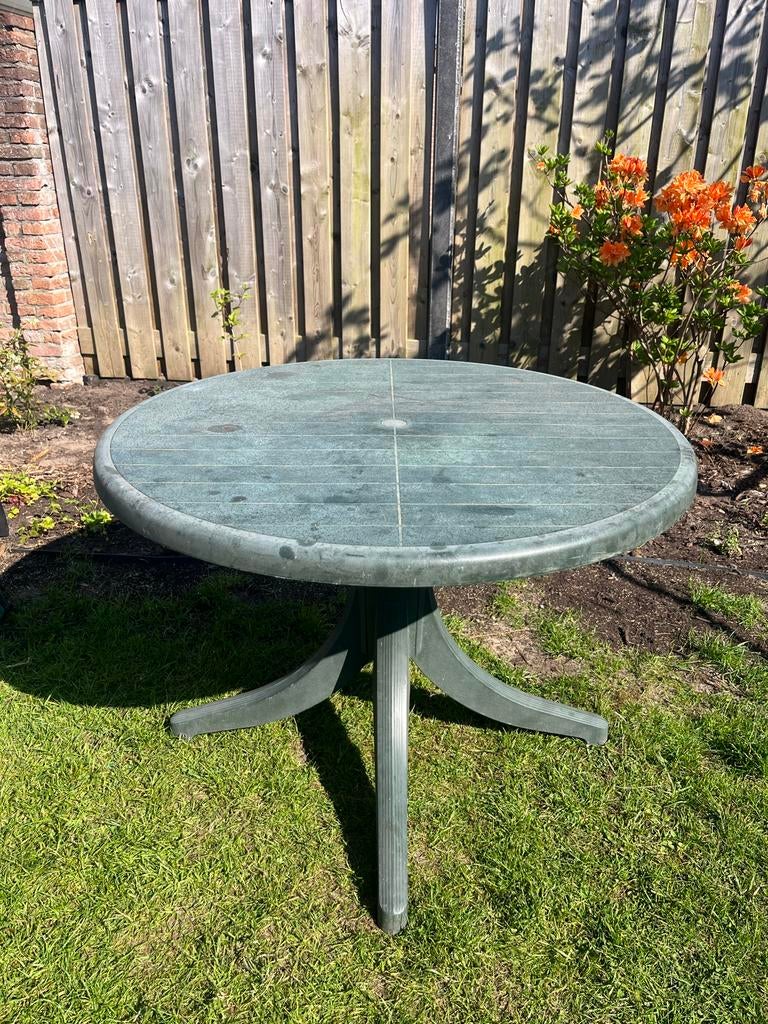 Ronde tuintafel van kunststof, Ophalen, Gebruikt, Rond, Kunststof