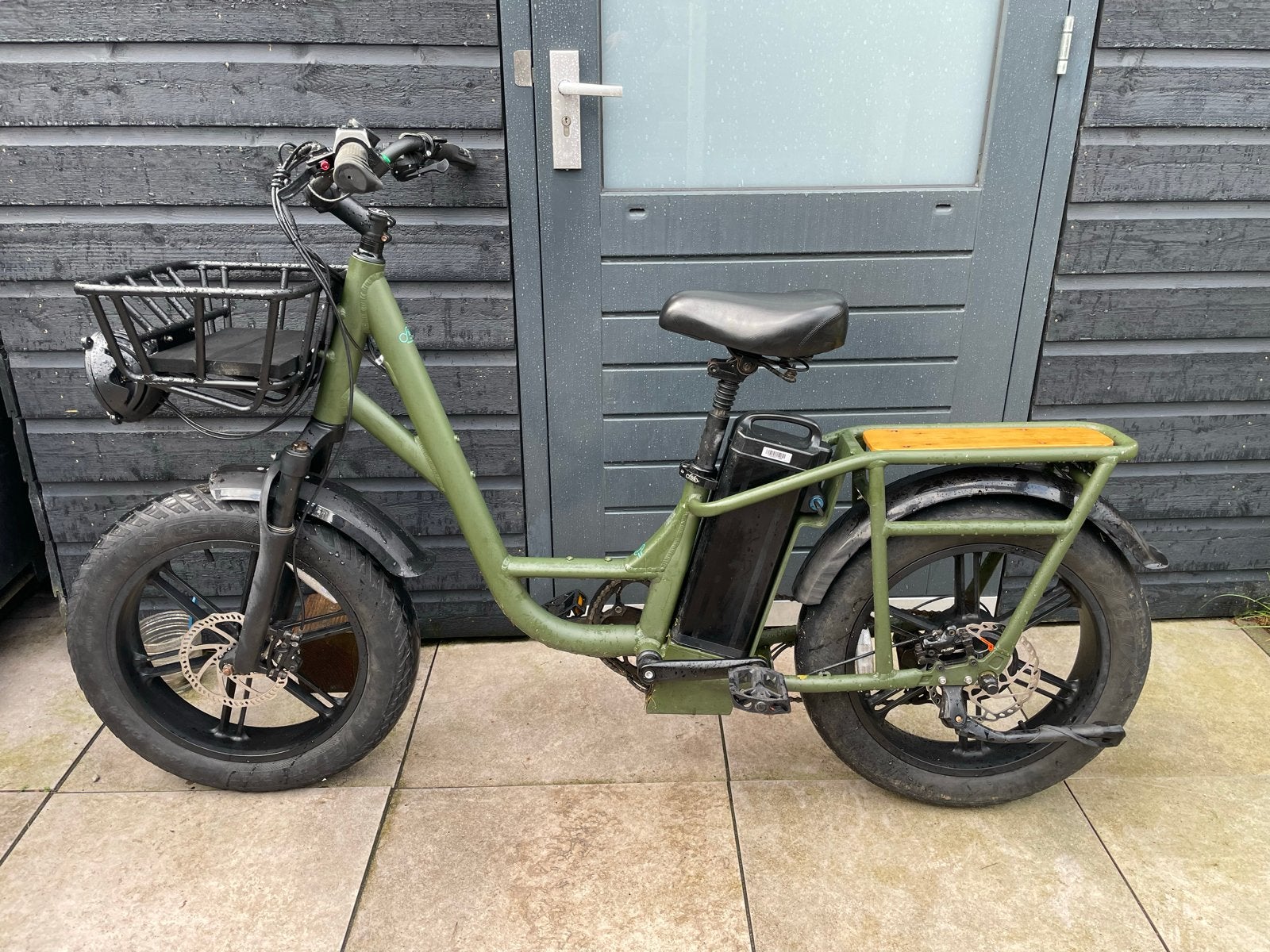 Fiido T1 Pro Fatbike - Elektrische Bakfiets, Zo goed als nieuw, Minder dan 47 cm, 50 km per accu of meer, Ophalen