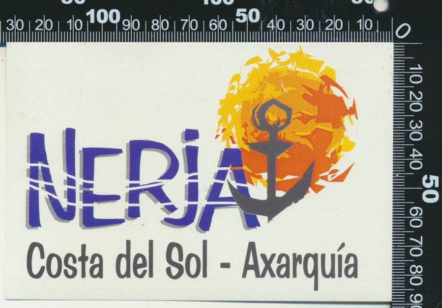Sticker: Nerja - Costa del Sol - Axarquia, Verzenden, Zo goed als nieuw, Bedrijf of Vereniging