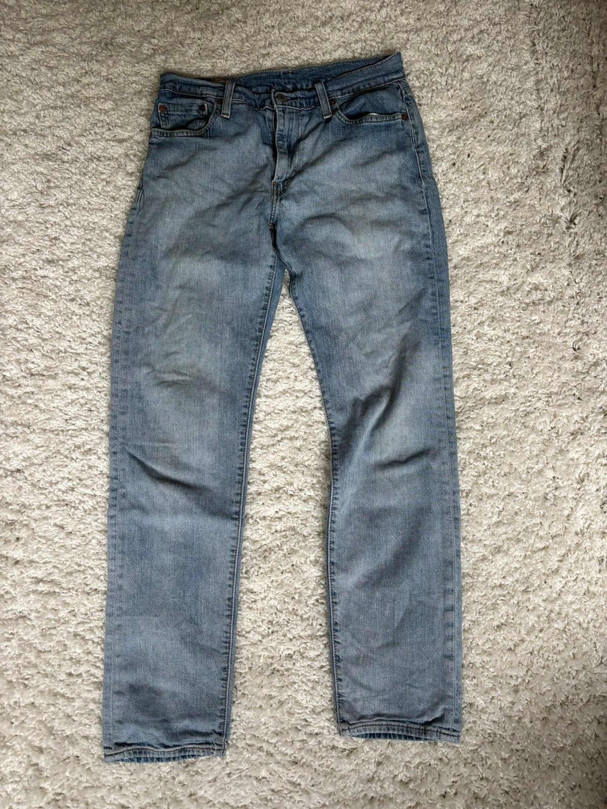 Levi’s 502 Taper heren jeans lichtblauw W30 L34, Ophalen of Verzenden, Zo goed als nieuw, Blauw, W30 - W32 (confectie 38/40)