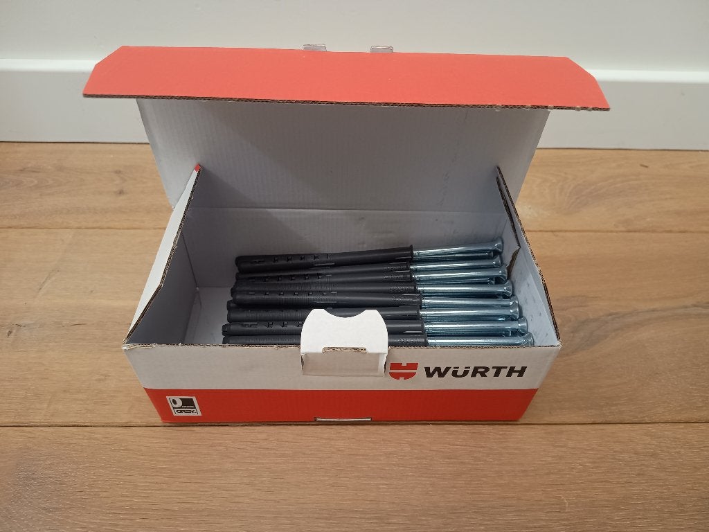 Constructieplug 10X135/65 - Würth - 50 Stuks - NIEUW, Verzenden, Nieuw