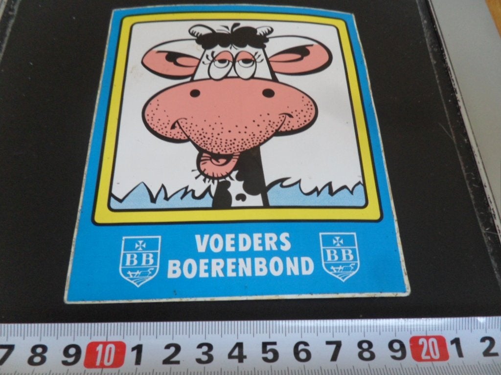 sticker Voeders Boerenbond   Koe, Ophalen of Verzenden, Zo goed als nieuw