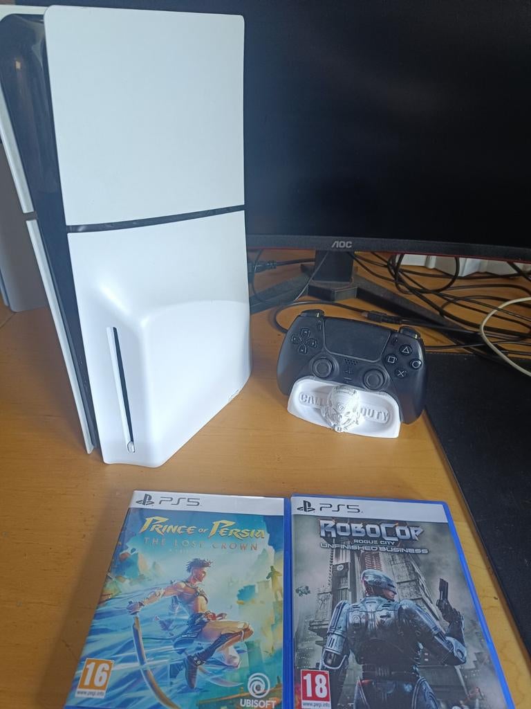 PS5 Slim Disk Edition met 2 Games en Hall Effect Controller, Spelcomputers en Games, Games | Sony PlayStation 5, Online, Vanaf 18 jaar