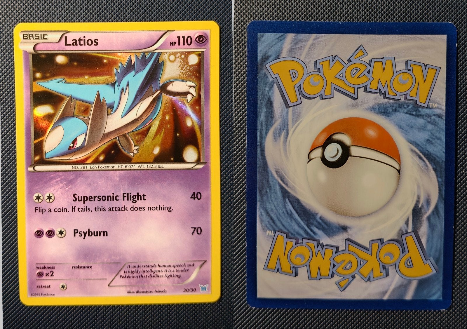 Pokémon Kaarten: Latios 30/30 en Latias 14/30, Ophalen of Verzenden, Gebruikt, Meerdere kaarten