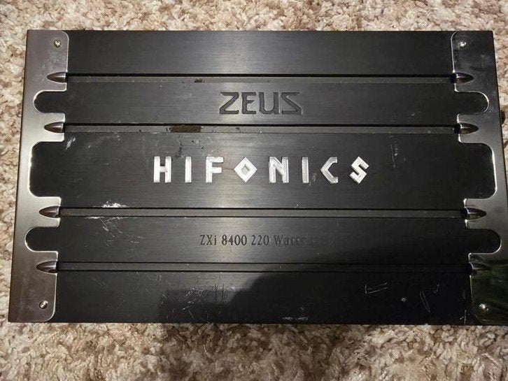 Autoversterker Zeus hifonics ZXI8400 220Wattsx4, Ophalen