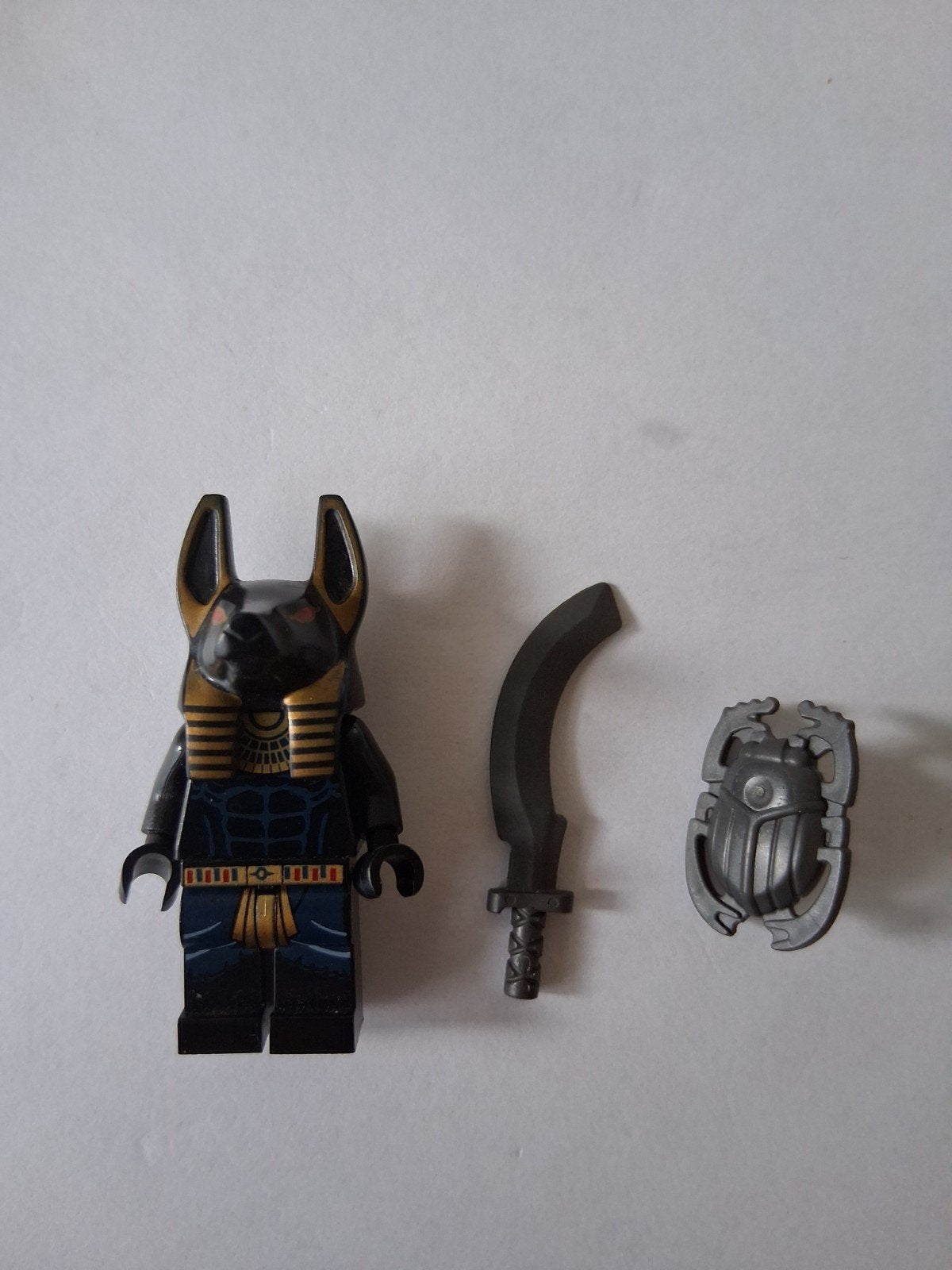 Lego Anubis minifiguur met zwaard en scarabee, Ophalen of Verzenden, Zo goed als nieuw, Overige merken