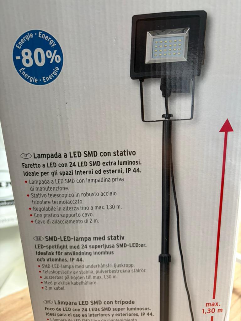Brennenstuhl SMD LED lamp met statief, Ophalen of Verzenden, Nieuw, Overige typen, Met statief