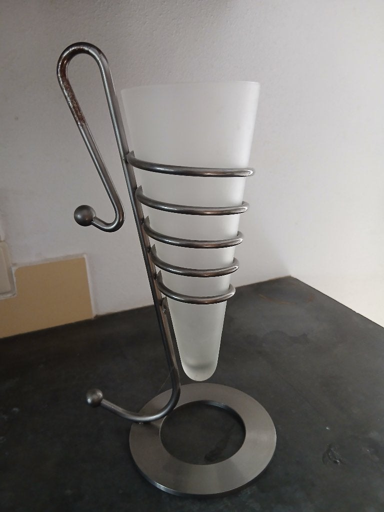 Melkglas bloemen vaas, Antiek en Kunst, Ophalen of Verzenden