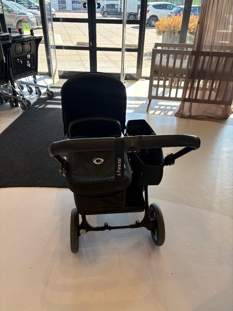 Bugaboo Donkey 5 mono (1 kindje) zwart, Ophalen, Zo goed als nieuw, Zonnekap